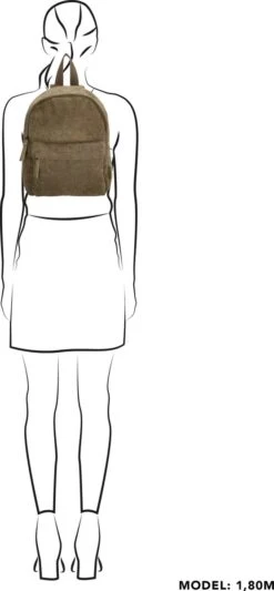 Beagles Navarra Rugzak - Olijfgroen -Tas Kortingswinkel 556x1200 11