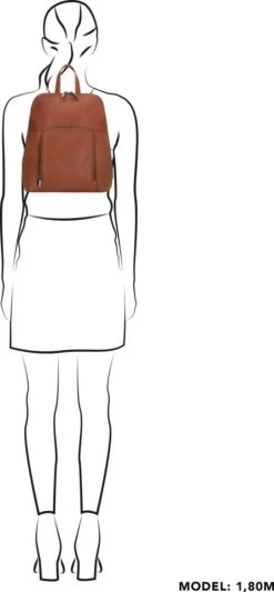 Beagles Santa Lucia Rugzak - Cognac 10 Beagles Santa Lucia Rugzak - Cognac -Tas Kortingswinkel 556x1200 16