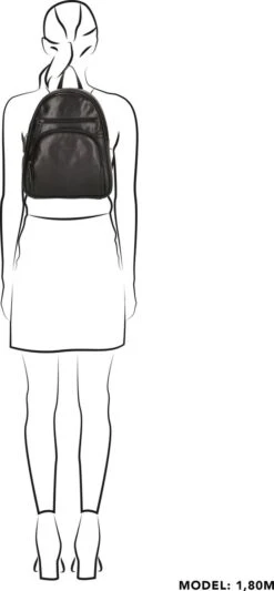 Old West Leren Dames Rugzak San Antonio M - Zwart 31 Old West Leren Dames Rugzak San Antonio M - Zwart -Tas Kortingswinkel 556x1200 18