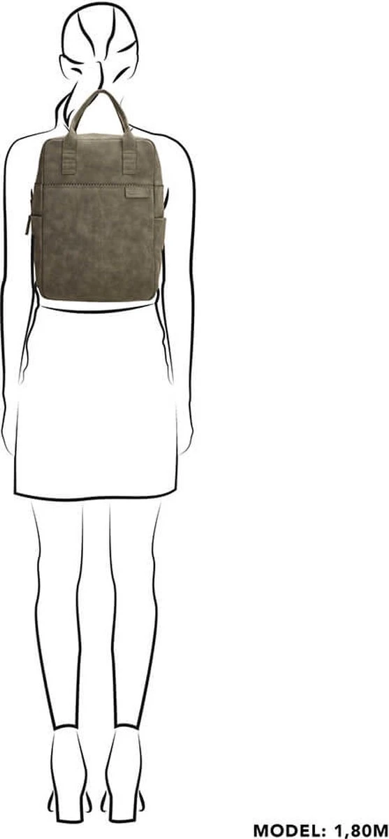 Zebra Trends Laptoprugzak 15 Inch Olijfgroen 8 Zebra Trends Laptoprugzak 15 Inch Olijfgroen - Afbeelding 6