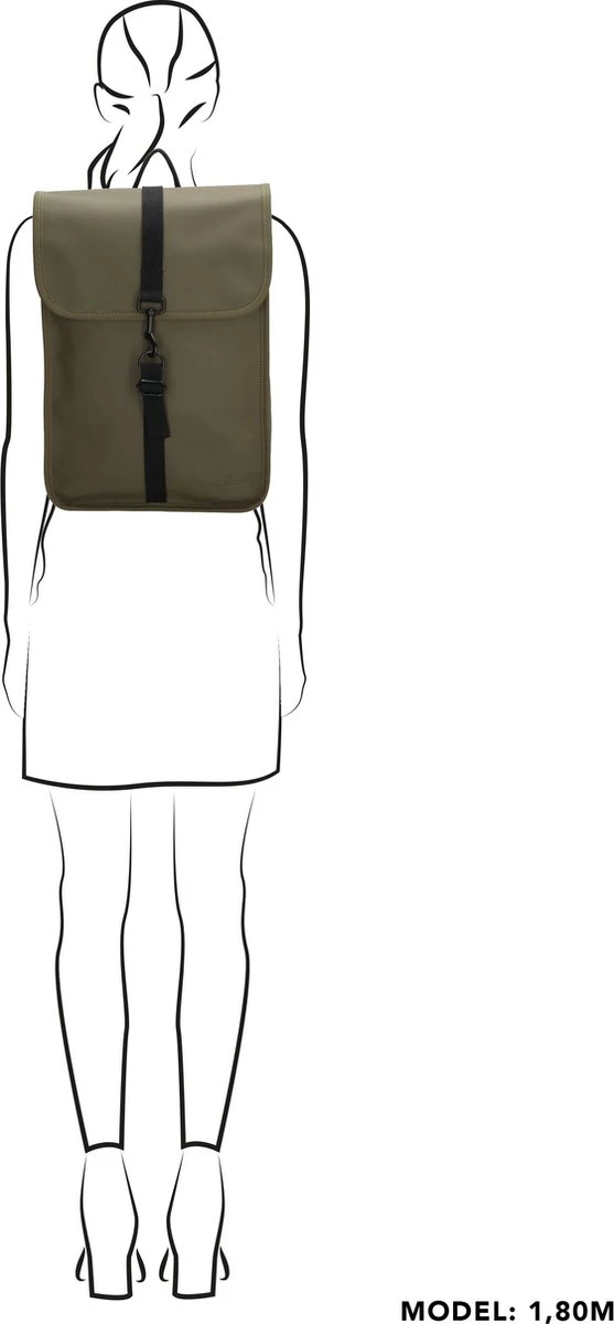 Charm London Neville Waterproof Backpack Olive 7 Charm London Neville Waterproof Backpack Olive - Afbeelding 5