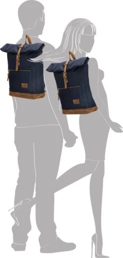 Enrico Benetti Santiago 46159 Rolltop Laptoprugzak Met 15" Laptopvak - Blauw 15 Enrico Benetti Santiago 46159 Rolltop Laptoprugzak Met 15" Laptopvak - Blauw -Tas Kortingswinkel 571x1200