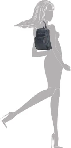 Enrico Benetti Zoë Dames Rugzak Klein - Kunstleer - Blauw -Tas Kortingswinkel 575x1200 10