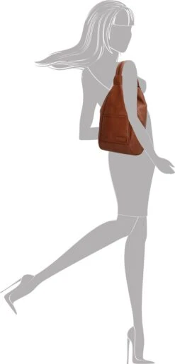 Enrico Benetti Rugzak - Lily - Dames Rugtas & Schoudertas - Anti Diefstal - Cognac / Bruin -Tas Kortingswinkel 575x1200 15