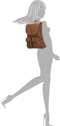 ENRICO BENETTI ELIZA RUGTAS CAMEL -Tas Kortingswinkel 575x1200 19