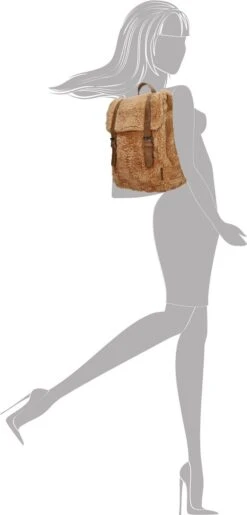 Enrico Benetti Teddy Rugzak 66654 - Camel -Tas Kortingswinkel 575x1200 20