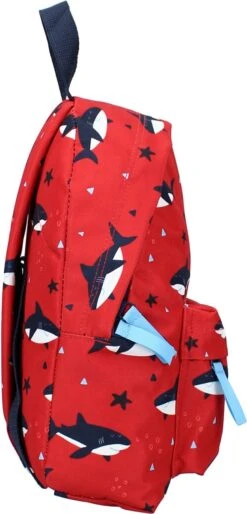 Prêt Get Excited Rugzak - Rood - Haai -Tas Kortingswinkel 577x1200