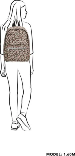 Beagles Originals Limited Edition Rugzak - 14 Inch Laptopvak - Panter/Grijs -Tas Kortingswinkel 578x1200