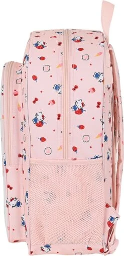 Schoolrugzak Hello Kitty Happiness Girl Roze Wit (33 X 42 X 14 Cm) -Tas Kortingswinkel 582x1200 2