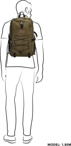 Beagles Originals Outdoor Originals Rugzak 15,6 Inch (34.5x19.4 Cm) - Olijfgroen -Tas Kortingswinkel 585x1200 4