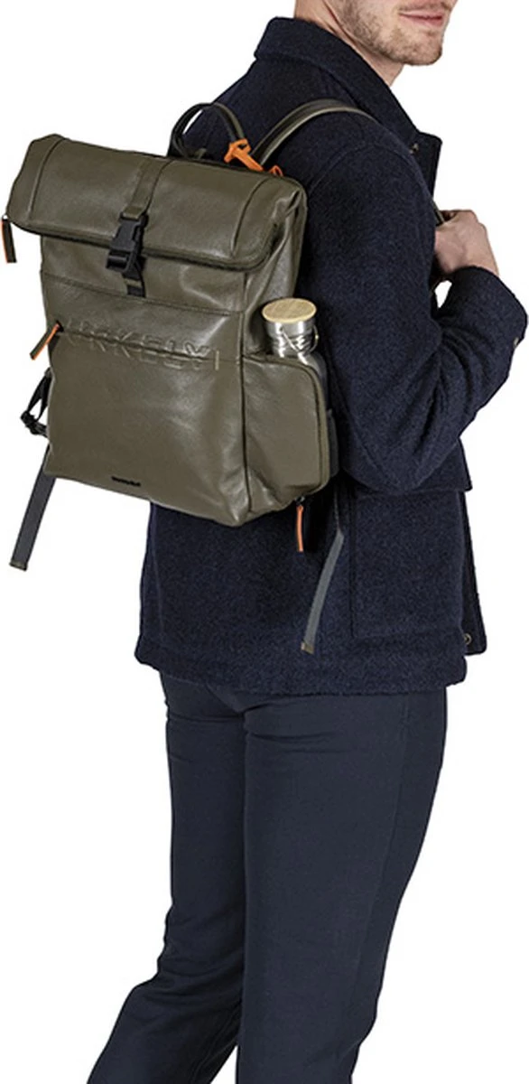 Burkely On The Move Unisex Moving Maddox Rugtas 14'' - Groen 9 Burkely On The Move Unisex Moving Maddox Rugtas 14'' - Groen - Afbeelding 7