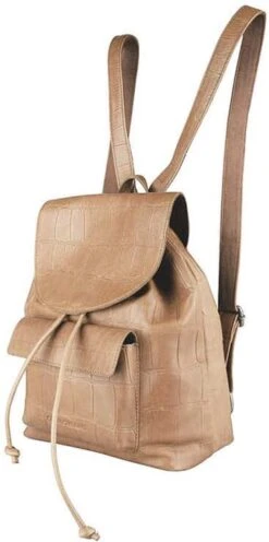 Cowboysbag - Grand Croco Backpack Nudley Hummus -Tas Kortingswinkel 597x1200