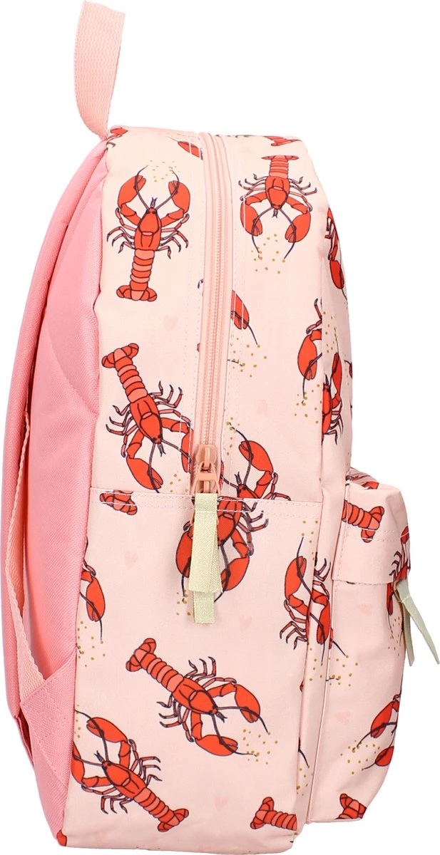 Milky Kiss Full Of Smiles Rugzak - Schooltas Meisje - Roze - Kreeft 4 Milky Kiss Full Of Smiles Rugzak - Schooltas Meisje - Roze - Kreeft - Afbeelding 2