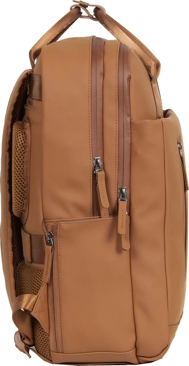 New Rebels® William - Rugtas - Bruin - Waterafstotend - 15.6151413121087 - 20L - 28x16x44cm - Rugzak / Backpack 9 New Rebels® William - Rugtas - Bruin - Waterafstotend - 15.6151413121087 - 20L - 28x16x44cm - Rugzak / Backpack - Afbeelding 7