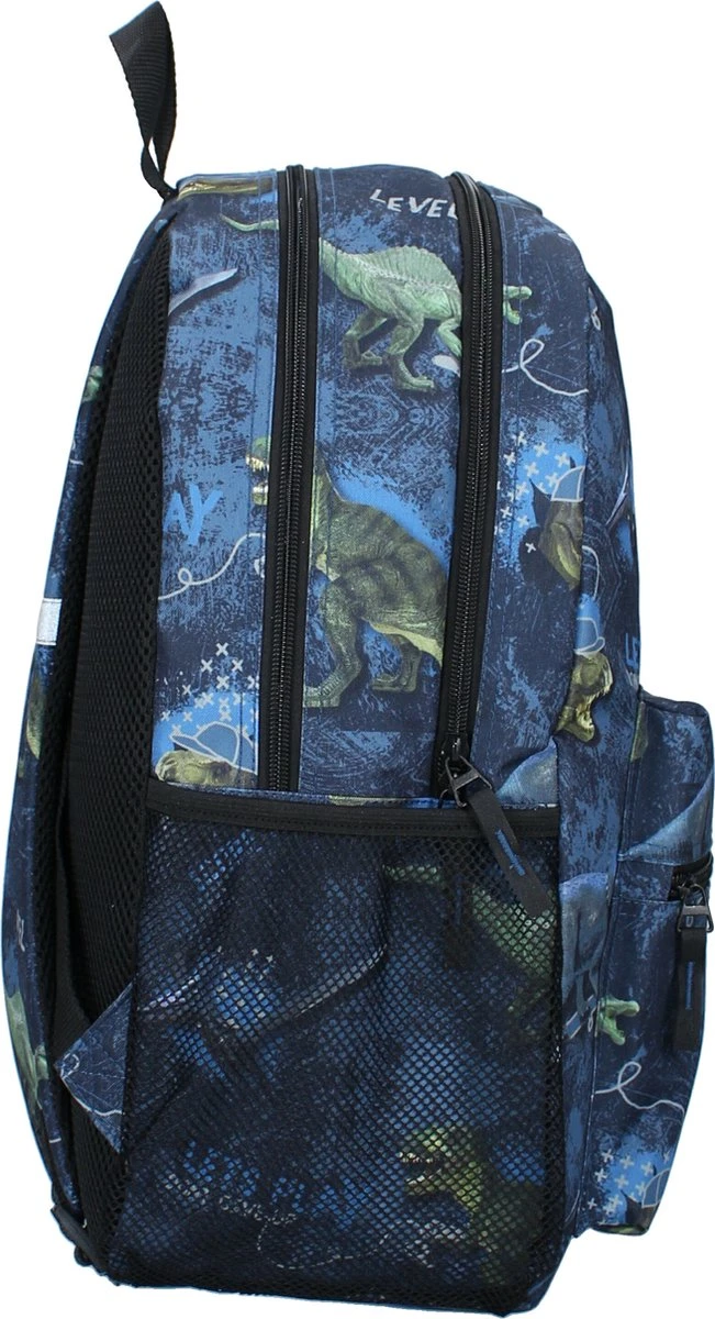 Skooter Dinogames - Rugzak - Schooltas Jongen - Blauw - Dino 4 Skooter Dinogames - Rugzak - Schooltas Jongen - Blauw - Dino - Afbeelding 2