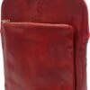 Bestleder – RZ30017 – Rood - Echt Leren - 2 In 1 - Schoudertas – Rugzak - Stevig - Hoge Kwaliteit Italiaans Leer- Rood -Tas Kortingswinkel 658x1200