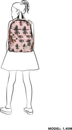 Beagles Originals Cool Originals - Rugzak - Palm Roze -Tas Kortingswinkel 662x1200