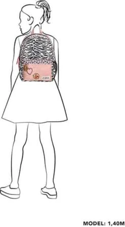 Zebra Trends Rugzak Panther Wit/Roze 13 Zebra Trends Rugzak Panther Wit/Roze -Tas Kortingswinkel 662x1200 6