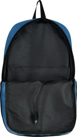 SafeSave Rugtas – Waterafstotende Schooltas Met Laptop Vak En Usb Aansluiting – Schoudertas – 15.6 Inch – Lichtblauw -Tas Kortingswinkel 673x1200 1