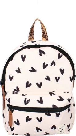 Kidzroom Lucky Me - Rugzak - 2 T/m 6 Jaar - Wit - Hartjes