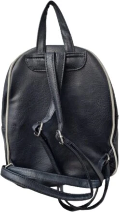 Rugzak Soepele Zwart,creme PU-Leer 9 Rugzak Soepele Zwart,creme PU-Leer -Tas Kortingswinkel 676x1200 3