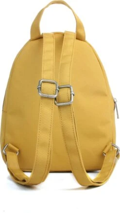 YLX Mini Backpack Voor Dames. Oker Geel. Recycled Rpet Materiaal. Gerecyclede Plastic Flessen. Eco-friendly. Mini Rugzak - Dames - Vrouwen - Tieners - Meiden -Tas Kortingswinkel 677x1200