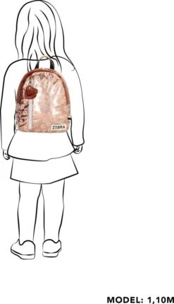 Zebra Rugzak Flower Gold Metalic (s) + Armbandje 14 Zebra Rugzak Flower Gold Metalic (s) + Armbandje -Tas Kortingswinkel 689x1200 1