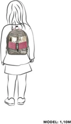 Zebra Trends Rugzak / Rugtas / Backpack - Girls - Grijs -Tas Kortingswinkel 692x1200 2