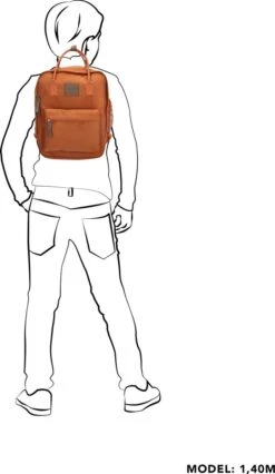 Beagles Originals Torrent Rugzak - 8 Liter - Terracotta -Tas Kortingswinkel 695x1200 1