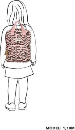 Zebra Trends Rugzak (S) - Zebra Stripes Pink -Tas Kortingswinkel 697x1200 5