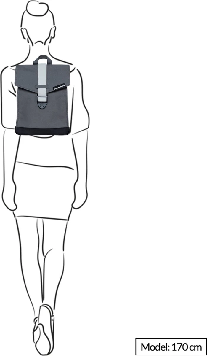 Bold Banana Laptop Rugzak / Rugtas / Laptoptas - Envelope - Grijs - 11 Inch 5 Bold Banana Laptop Rugzak / Rugtas / Laptoptas - Envelope - Grijs - 11 Inch - Afbeelding 3