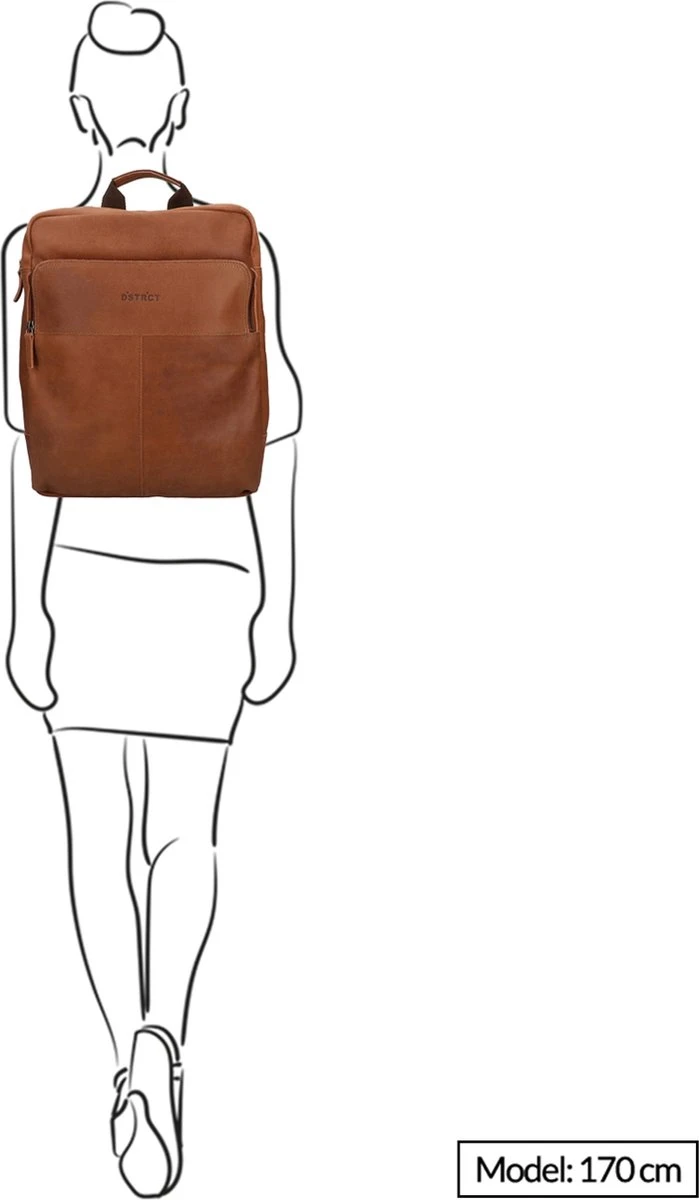 DSTRCT Limited Rugtas - 15,6 Inch Laptoptas - Cognac 5 DSTRCT Limited Rugtas - 15,6 Inch Laptoptas - Cognac - Afbeelding 3