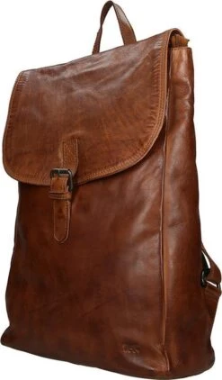 Bear Design Rox Leren Laptop Rugzak - Cognac -Tas Kortingswinkel 702x1200