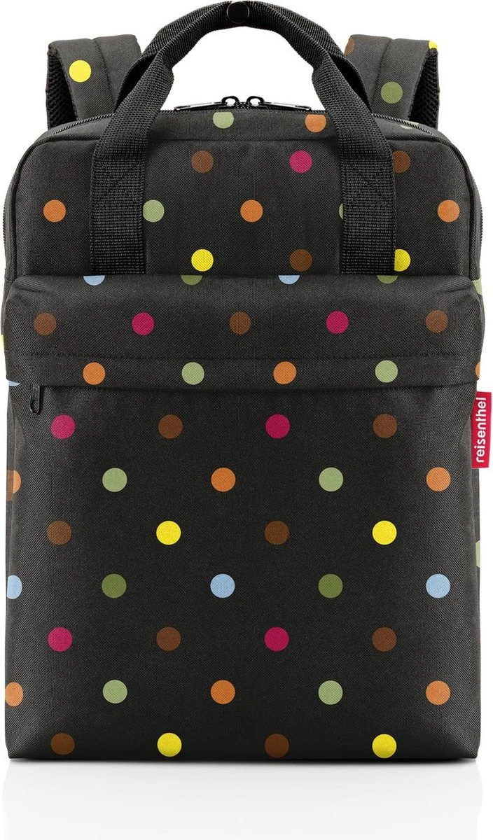 Reisenthel Allday Backpack M Rugzak - 15L - Dots Zwart 3 Reisenthel Allday Backpack M Rugzak - 15L - Dots Zwart