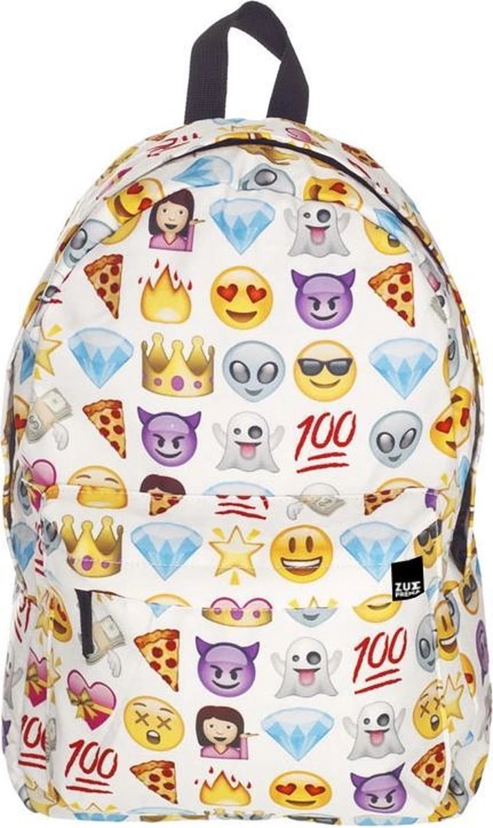 Zumprema - Emoji Madness Rugzak - Wit 3 Zumprema - Emoji Madness Rugzak - Wit