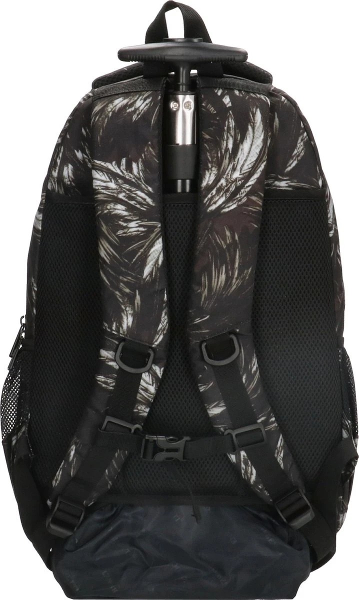 Enrico Benetti Trolleyrugzak - Rugzak Trolley - 2 Wielen - Zwart 8 Enrico Benetti Trolleyrugzak - Rugzak Trolley - 2 Wielen - Zwart - Afbeelding 6