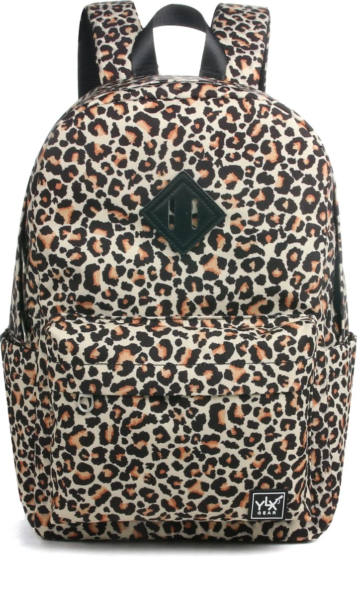 YLX Finch Rugzak. Luipaarden Print. Recyceld Rpet Materiaal. Gerecyclede Plastic Flessen - Eco Friendly. Volwassenen - Tieners - Middelbare Scholieren - Dames - Meisjes. 14" Laptop Sleeve. Backpack - Schooltas - Rugzak 3 YLX Finch Rugzak. Luipaarden Print. Recyceld Rpet Materiaal. Gerecyclede Plastic Flessen - Eco Friendly. Volwassenen - Tieners - Middelbare Scholieren - Dames - Meisjes. 14" Laptop Sleeve. Backpack - Schooltas - Rugzak