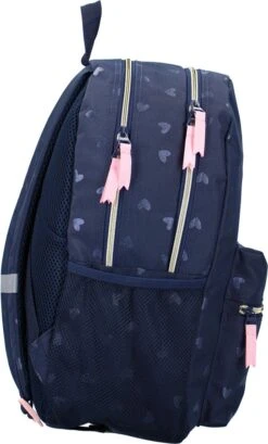 Milky Kiss Ballerina - Rugzak - Schooltas Meisje - Blauw - Hartjes -Tas Kortingswinkel 724x1200 5