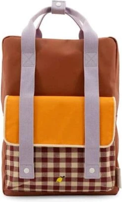 Sticky Lemon Gingham Backpack Large Chocolate Sundae Daisy Yellow Mauve Lilac 15 Sticky Lemon Gingham Backpack Large Chocolate Sundae Daisy Yellow Mauve Lilac -Tas Kortingswinkel 729x1200 3