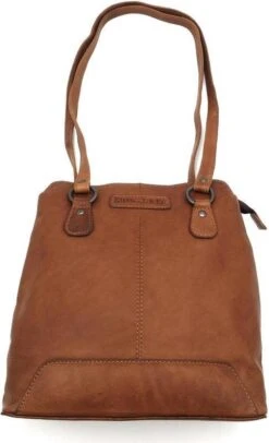 Hillburry Rugzak - Leder/Leer - Anti Diefstal - Schoudertas En Rugzak - Bruin / Camel/ Cognac -Tas Kortingswinkel 730x1200 5