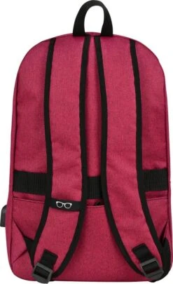 SafeSave Rugtas – Waterafstotende Schooltas Met Laptop Vak En Usb Aansluiting – Schoudertas – 15.6 Inch – Rood -Tas Kortingswinkel 731x1200 1