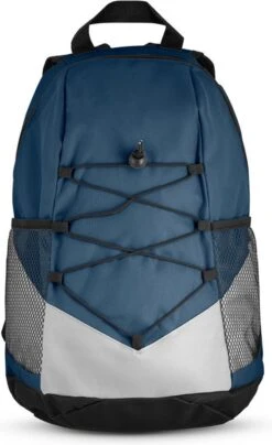 Vrije Tijds Rugtas/rugzak Donkerblauw/wit 42 X 25 X 18 Cm - Wandelen/strand/sport/zwemmen