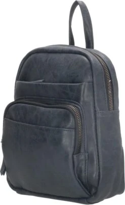 Enrico Benetti Zoë Dames Rugzak Klein - Kunstleer - Blauw -Tas Kortingswinkel 736x1200 2