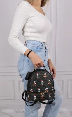 DISNEY Mickey En Minnie Mouse - Rugzak + Zakje, Zwart, Gewatteerd, Klein -Tas Kortingswinkel 741x1200 15