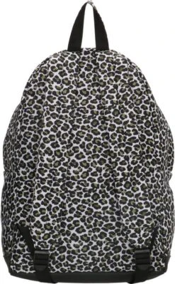 Enrico Benetti Londen 46121 Laptoprugzak Met 14" Laptopvak - Olijfgroen Panter Print -Tas Kortingswinkel 743x1200 3