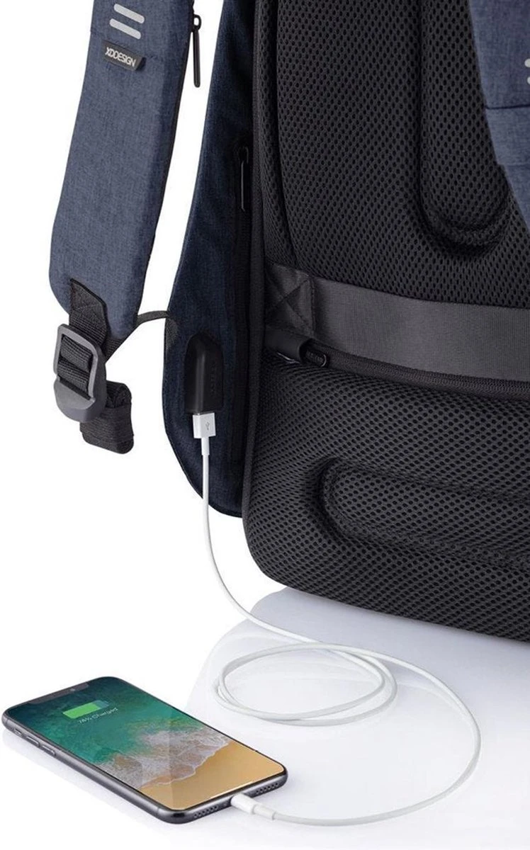 XD Design Bobby Hero XL - Anti-Diefstal Rugzak 21.5 Liter - Navy 19 XD Design Bobby Hero XL - Anti-Diefstal Rugzak 21.5 Liter - Navy - Afbeelding 17
