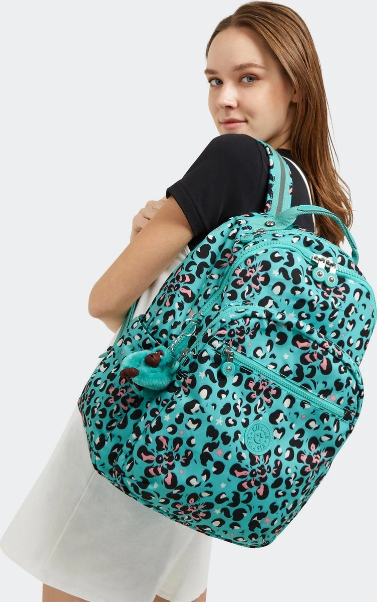 Kipling Seoul Rugzak - Leopard Flower 7 Kipling Seoul Rugzak - Leopard Flower - Afbeelding 5