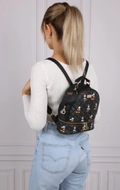 DISNEY Mickey En Minnie Mouse - Rugzak + Zakje, Zwart, Gewatteerd, Klein -Tas Kortingswinkel 761x1200 9