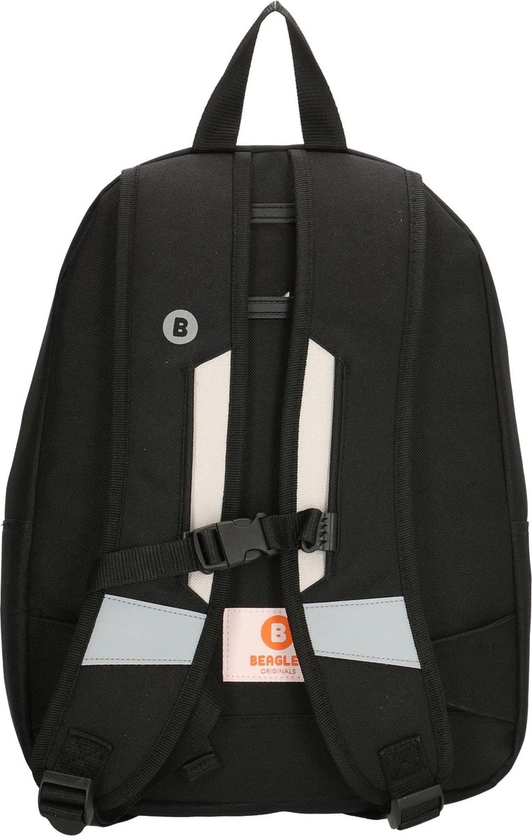 Beagles Originals Triangle Rugzak Rugtas School Tas 5-10 Jaar Reflectie Voorvak 5 Beagles Originals Triangle Rugzak Rugtas School Tas 5-10 Jaar Reflectie Voorvak - Afbeelding 3