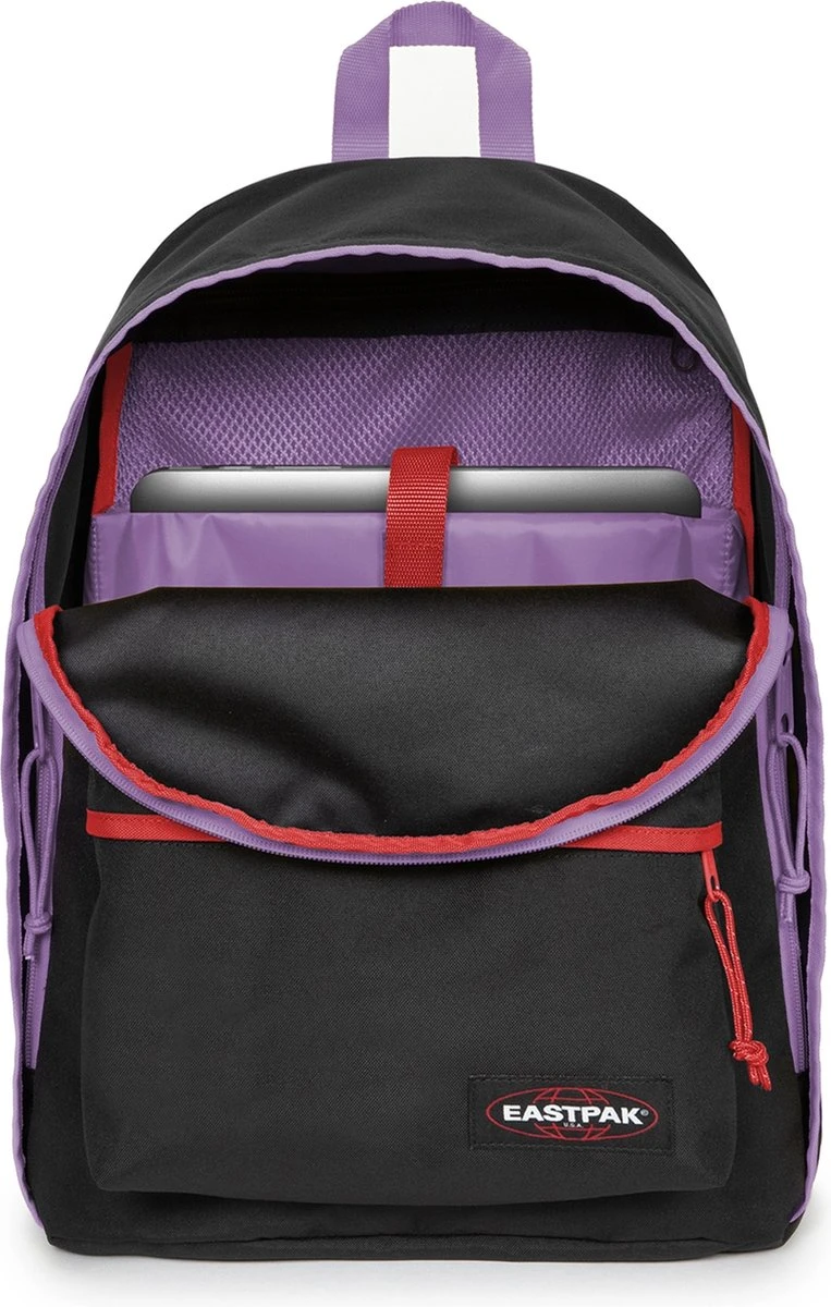 Eastpak OUT OF OFFICE Rugzak, 27 Liter, 13.3 Inch Laptopvak - Kontrast Violet Red 6 Eastpak OUT OF OFFICE Rugzak, 27 Liter, 13.3 Inch Laptopvak - Kontrast Violet Red - Afbeelding 4